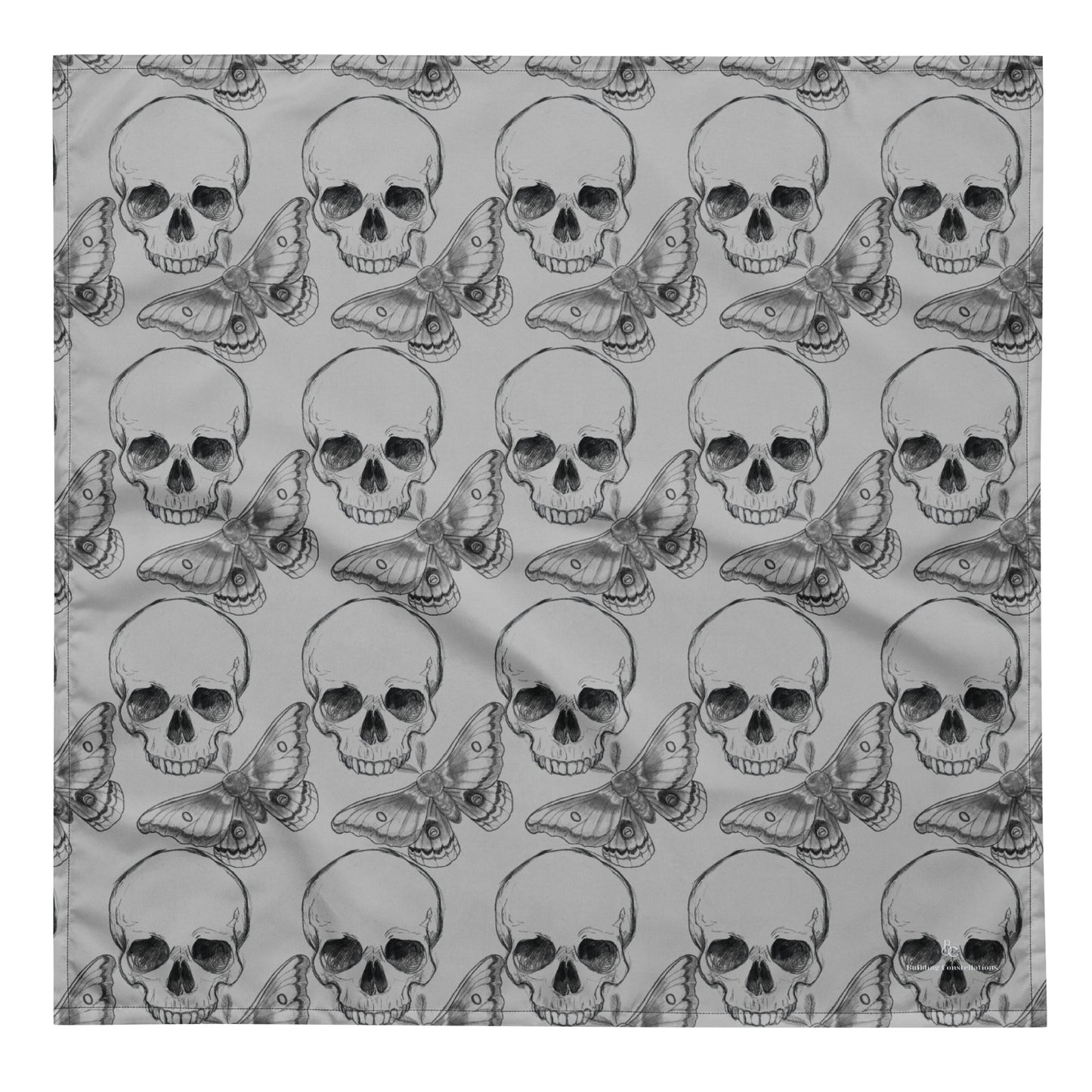 Skulls and Moths Bandana